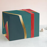 "Carousel" - Wrapping Paper in Poinsettia by Iveta Angelova - Front