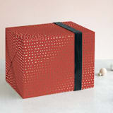"Dotted Rows - Gold" - Wrapping Paper in Gilded by Ann Gardner - Front