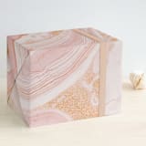 "Modern Marble" - Wrapping Paper in Rose by kelli hall - Front