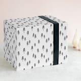 "Christmas Trees" - Wrapping Paper in Snowflake by My Splendid Summer - Front