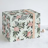 "wallFLOWER" - Wrapping Paper in Petal by Jennifer Postorino - Front