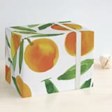 "Sweet oranges" - Wrapping Paper in Orange by Alexandra Dzh - Front