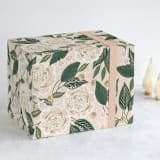 "Garden Rose Vine" - Wrapping Paper in Blush by Alethea and Ruth - Front
