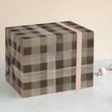 "Bill" - Wrapping Paper in Chestnut by Vera Lim - Front