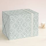 "Structure" - Wrapping Paper in Green by Bethania Lima - Front