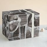 "Terrazo Grey" - Wrapping Paper in Grey by Angela Simeone - Front