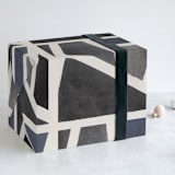 "Rendering" - Wrapping Paper in Onyx by Akweley Creative - Front