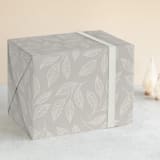 "Flowing Leaves" - Wrapping Paper in Fog by Brandy Folse - Front