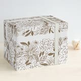"Elegante" - Wrapping Paper in Gold by Paper Raven Co. - Front