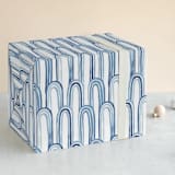 "Watercolor Arches" - Wrapping Paper in Blue by Katharine Watson - Front