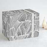 "Breeze" - Wrapping Paper in Onyx by Vivian Yiwing - Front