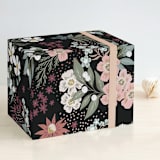 "Wildflower Scatter" - Wrapping Paper in Noir by Alethea and Ruth - Front