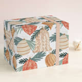 "Ornament Modern" - Wrapping Paper in Cinnamon by Angel Walker - Front