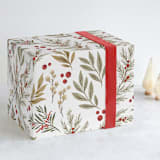 "Wintergreens" - Wrapping Paper in Eucalyptus by Wildfield Paper Co - Front