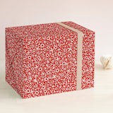 "Love Struck" - Wrapping Paper in Ruby by Jessica Corliss - Front