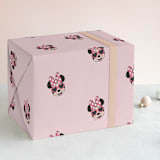 "Shine Bright Disney Minnie Mouse" - Wrapping Paper in Bubblegum by Kacey Kendrick Wagner - Front
