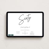 "Modern Milestone" - Online Birthday Invitations in Cotton by Stacey Meacham - Desktop layout