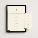 "A Little Shindig" - Online Birthday Invitations in Champagne by mo kelley - Mobile + desktop layout