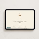 "A Little Shindig" - Online Birthday Invitations in Champagne by mo kelley - Desktop layout