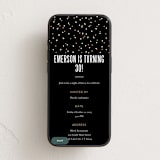"Statement" - Online Birthday Invitations in Onyx by Robert and Stella - Mobile layout