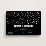 "Statement" - Online Birthday Invitations in Onyx by Robert and Stella - Desktop layout