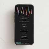 "scattered candles" - Online Birthday Invitations in Midnight by Ellen Schlegelmilch - Mobile layout