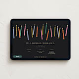 "scattered candles" - Online Birthday Invitations in Midnight by Ellen Schlegelmilch - Desktop layout