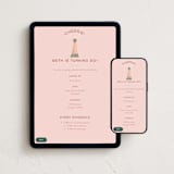 "Let's Cheers!" - Online Birthday Invitations in Rose by Julie Hebert - Mobile + desktop layout