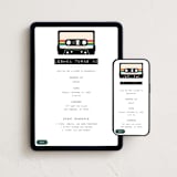 "Remix" - Online Birthday Invitations in ACDC by Hudson meet Rose - Mobile + desktop layout