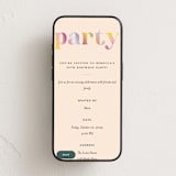 "Gradient Party" - Online Birthday Invitations in Fruitcake by Vera Lim - Mobile layout