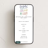 "Good excuses" - Online Birthday Invitations in Rainbow by Inkblot Design - Mobile layout