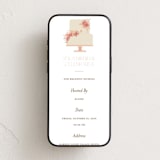 "A cake to celebrate" - Online Birthday Invitations in Peach by Hudson meet Rose - Mobile layout