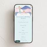 "Relax birthday brunch" - Online Birthday Invitations in Clear Blue by Sabrin Deirani - Mobile layout