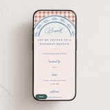 "Classic Brunch" - Online Birthday Invitations in Bluebell by Olivia Raufman - Mobile layout