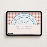 "Classic Brunch" - Online Birthday Invitations in Bluebell by Olivia Raufman - Desktop layout