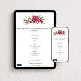 "Lush" - Online Birthday Invitations in Magenta by Susan Moyal - Mobile + desktop layout
