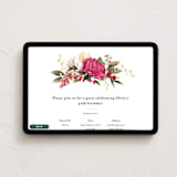 "Lush" - Online Birthday Invitations in Magenta by Susan Moyal - Desktop layout