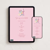 "birthday doodle" - Online Birthday Invitations in Cotton Candy by Cass Loh - Mobile + desktop layout
