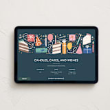 "All the Birthday" - Online Birthday Invitations in Navy by Alethea and Ruth - Desktop layout