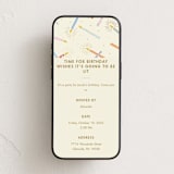 "sparkling candles" - Online Birthday Invitations in Flax by Ellen Schlegelmilch - Mobile layout