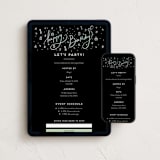 "bourbon" - Online Birthday Invitations in Midnight by chocomocacino - Mobile + desktop layout