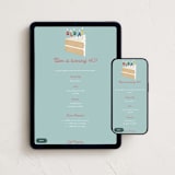 "OLD AF" - Online Birthday Invitations in Pool by Becky Nimoy - Mobile + desktop layout