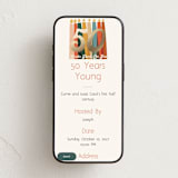 "Looking Great 50" - Online Birthday Invitations in Cream by Angel Walker - Mobile layout