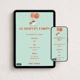 "Go Shorty" - Online Birthday Invitations in Mint by Gina Grittner - Mobile + desktop layout
