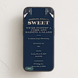 "Sparkling & Bubbly" - Online Birthday Invitations in Navy by Maddy Hague - Mobile layout