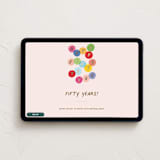 "Happy 50 to you" - Online Birthday Invitations in Coral by Pati Cascino - Desktop layout