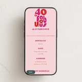 "forty and fabulous" - Online Birthday Invitations in Rose by Ghazal Ali - Mobile layout