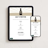 "Top Shelf Birthday" - Online Birthday Invitations in Beige by Tennie and Co. - Mobile + desktop layout