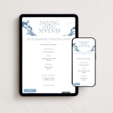 "Sailing" - Online Birthday Invitations in Sapphire by Tennie and Co. - Mobile + desktop layout