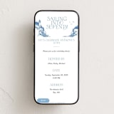 "Sailing" - Online Birthday Invitations in Sapphire by Tennie and Co. - Mobile layout